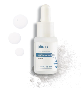 Plum 10% Niacinamide Confront Serum For Clear, Shinning Skin blurs| Imperfections & Dull Spots | With Rice Water | Lightweight | Dermatologically Tried | Beginner Inviting | All Skin Sorts ladies| & Men | Fragrance-Free | 100% Vegetarian |