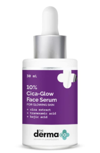 The Derma Co 10% Cica Shine Confront Serum with Tranexamic Corrosive & Kojic Corrosive for Gleaming Skin - 30ml