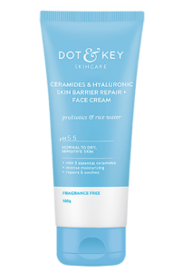 Speck & Key Ceramides Moisturizer with Hyaluronic for Seriously Moisturizing and Skin Reinforcing | With Probiotic & Rice Water I Obstruction Repair Cream | For Dry Skin, Typical Skin touchy& Skin | 100g