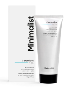Minimalist 0.3% Ceramide Confront Moisturizer For Boundary Repair | Oil-free Repairing Confront Moisturizing Gel Cream For Sleek Skin | 50g