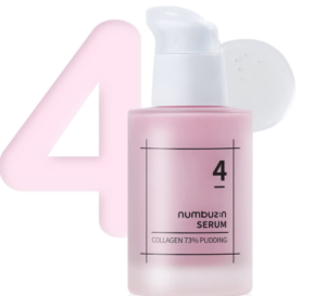 numbuzin No.4 Collagen 73% Pudding Serum | Wrinkle Care, Maturing Gloomy Skin, Brightening, Elastin, Hyaluronic Corrosive, Niacinamide | Korean Skin Care for Confront