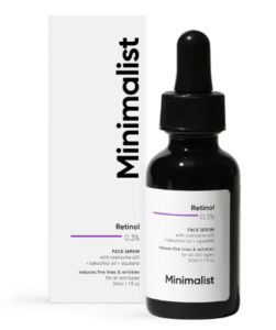 Minimalist 0.3% Retinol Confront Serum For Against Maturing For Tenderfoots