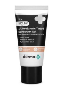 The Derma Co 1% Hyaluronic Tinted Sunscreen For All Skin Sorts