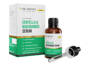 Dr. Sheth's Centella&10% Niacinamide Confront Serum For Skin break out Scars,Acne Marks,Redness&Skin Aggravation|