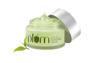 Plum Green Tea Reestablished Clarity Night Gel Moisturizer | With Glycolic Corrosive & Willow Bark | Battles Skin break out | Non-Greasy Overnight Hydration | Anti-Aging Oil-Free Gel Moisturizer
