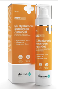 The Derma Co 1% Hyaluronic Sunscreen Water Ultra Light Gel