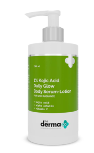 The Derma Co 1% Kojic Corrosive Every day Gleam Body Serum Moisturizer For Skin Brilliance