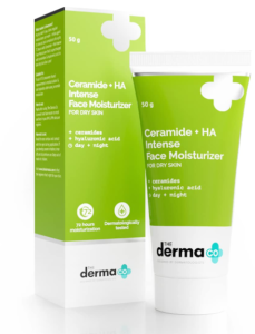 The Derma Co Ceramide + Ha Seriously Moisturizer Cream With Hyaluronic Corrosive For Dry Skin Repairs Dry & Gloomy Skin