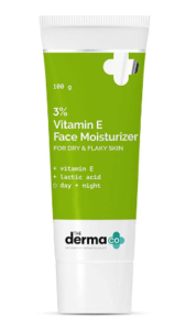 The Derma Co 3% Vitamin E Confront Moisturizer Cream With Vitamin E & Lactic Corrosive For Dry & Flaky Skin
