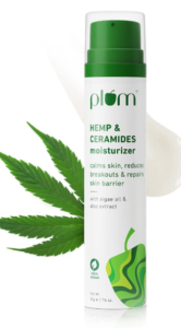 Plum Ceramides Moisturizing Cream with Hemp | Obstruction Repair Confront Cream 