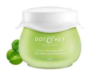 Dot & KEY Cica + Niacinamide Oil-Free Confront Moisturizer For Calm, Skin break out Free Hydrated Skin Blurs Skin break out Scars & Dull Spots, Relieves Redness & Bothering