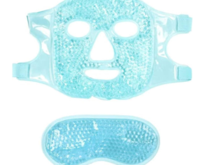 Confront Cover, 2pcs Confront Ice Pack and Gel Eye Cover, Reusable Gel Confront Cover, Cooling Eye Veils for Headaches, Cerebral pain, Puffy Eyes, Sinus,Stress Alleviation