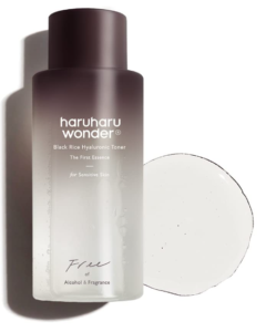 HARUHARU Ponder Dark Rice Hyaluronic Toner for Touchy Skin 5.1 fl.oz / 150ml | Liquor Free, Scent Free | Veggie lover, Crurelty Free, EWG-Green