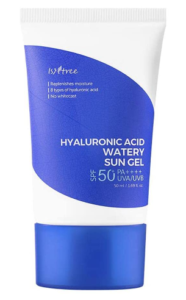 ISNTREE Hyaluronic Corrosive Watery Sun Gel SPF 50+ Dad++++ 1.69 Fl Oz, 8 Sorts of Hyaluronic Corrosive, Solid Security Against UVA and UVB Beams, No White Cast, Reef-safe, Non-nano Sunscreen