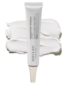 Mary&May Tranexamic Corrosive + Glutathione Eye Cream, Tranexamic Corrosive 1.05 Fl Oz / 30ml | Decreases Dull Cireles in the Eye, Make strides Uneven Skin Tone