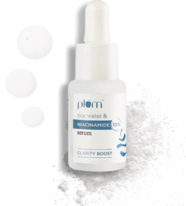 Plum 10% Niacinamide Serum For Confront with Rice Water And Vitamin B3 For All Skin Sorts