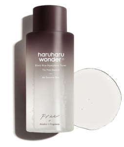 HARUHARU Ponder Dark Rice Hyaluronic Toner for Touchy Skin 5.1 fl.oz / 150ml | Liquor Free, Scent Free | Vegetarian, Crurelty Free, EWG-Green