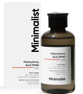 Minimalist PHA 3% Liquor Free Toner, 150 ml | Pore Fixing & Mellow Shedding For Sleek, Skin break out Inclined, Touchy & Typical Skin | Hydrating Confront Toner For Shining Skin