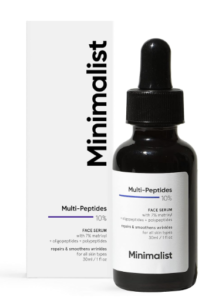 Minimalist Multi Peptide Night Confront Serum for Ever-enduring More youthful Skin, 30 ml | Collagen Boosting, Hydrating & Overnight Repair Serum for Ladies & Men with 7% Matrixy