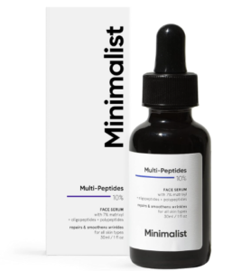 Minimalist Multi Peptide Night Confront Serum for Ever-enduring More youthful Skin, 30 ml | Collagen Boosting, Hydrating & Overnight Repair Serum