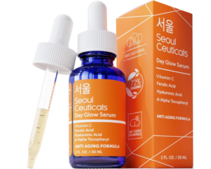 Seoul Ceuticals Korean Skin Care - 20% Vitamin C Hyaluronic Corrosive Serum + CE Ferulic Corrosive Gives Strong Hostile to Maturing, Hostile to Wrinkle Korean Excellence