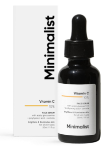 Minimalist 10% Vitamin C Confront Serum for Shining Skin (Defined & Tried For Delicate Skin) | Non Chafing | Non Sticky | Brightening Vit C Equation For Men and Ladies
