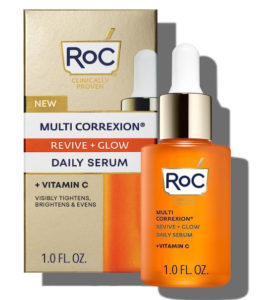 RoC Multi Correxion Restore + Gleam Vitamin C Serum, Day by day Anti-Aging Wrinkle and Skin Tone Skin Care Treatmen