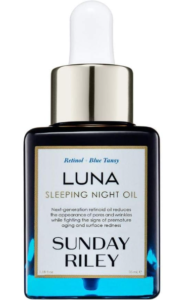 Sunday Riley Luna Retinol Resting Against Maturing Night Confront Oil