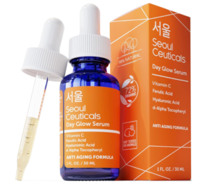 Seoul Ceuticals Korean Skin Care - 20% Vitamin C Hyaluronic Corrosive Serum + CE Ferulic Corrosive Gives Powerful Against Maturing, Against Wrinkle Korean Excellence