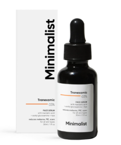 Minimalist 3% Tranexamic Corrosive Confront Serum for Melasma, Pigmentation, Erythema & Skin break out Scars | Confront Serum with HPA to Evacuate Melasma & Post Provocative Hyperpigmentation or Erythema