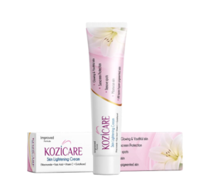 Kozicare Skin Helping Non-Sticky Cream Moisturizer | Enhanced with 3% Kojic Corrosive, 1% Alpha Arbutin, 1% Glutathione, 2% Niacinamide, 2% Vitamin C | Best for Melasma, Pigmentation, Dark/Age Spots, Uneven Skin Shade
