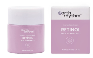 Earth Rhythm Retinol Night Cream Enhanced with Vitamin B, C, & E | Tenderfoot Inviting, Against Maturing Cream, Brighten Skin