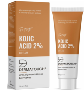 DERMATOUCH Kojic Corrosive 2% Cream | Non-Greasy | For Pigmentation, Imperfections And Dim Spots Lessening