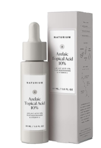 naturium azelaic topical corrosive 10%, also niacinamide & vitamin c, confront & skin care treatment, dim spot remover