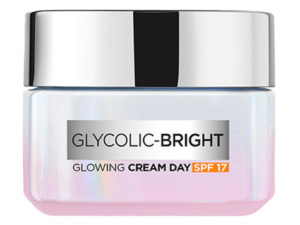 L'Oreal Paris Glycolic Shinning Day Cream with SPF 17, 15ml |Skin Brightening Cream with Glycolic Corrosive that Visbily Minimizes Spots & Uncovers Indeed Conditioned Skin